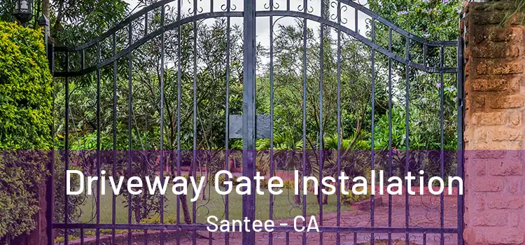  Driveway Gate Installation Santee - CA